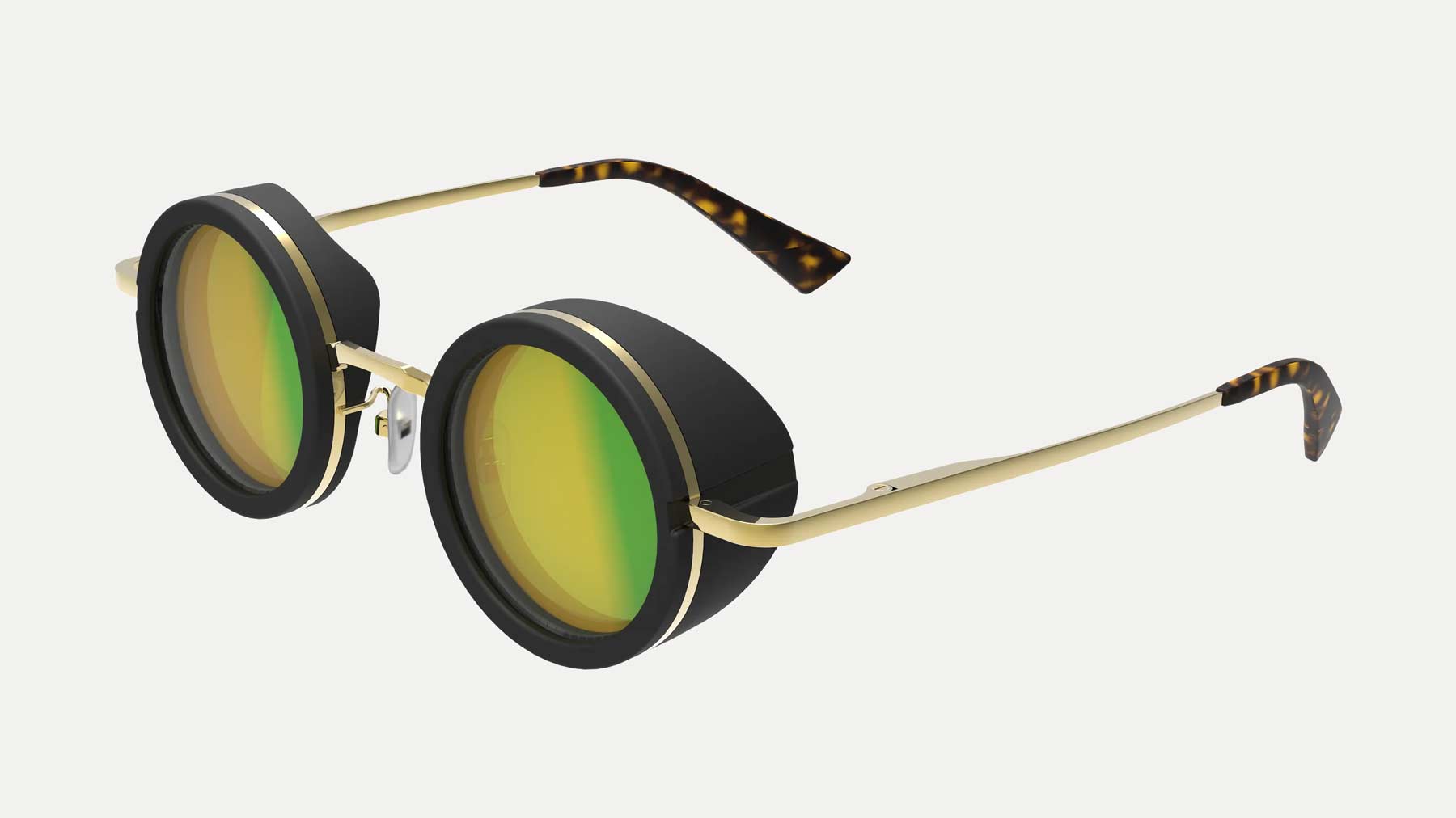 MiOptics Precise glasses, detail view.